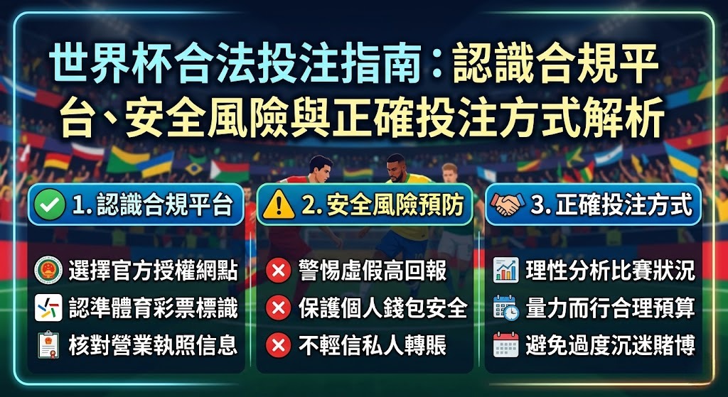 認識合規平台、安全風險與正確投注方式解析 認識合規平台、安全風險與正確投注方式解析